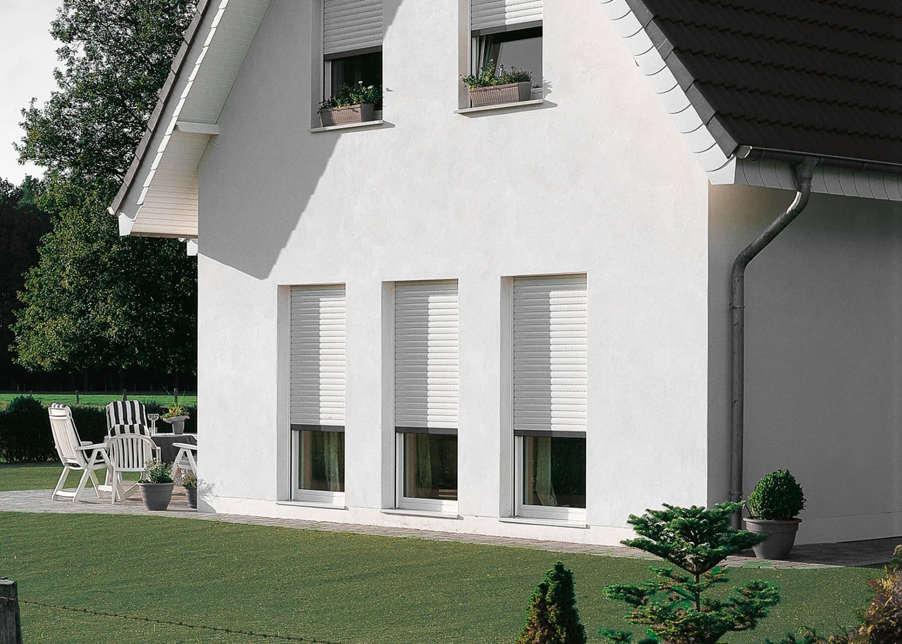 Wartung an einem Chalet